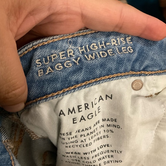 American Eagle Super high rise baggy wide leg - Picture 8 of 8